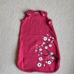 Floral Blossom Sleep Sack - Red
